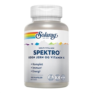 Spektro Multi-Vita-Min uden jern og Vitamin K 100 kaps